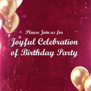Golden One First Birthday Invitation