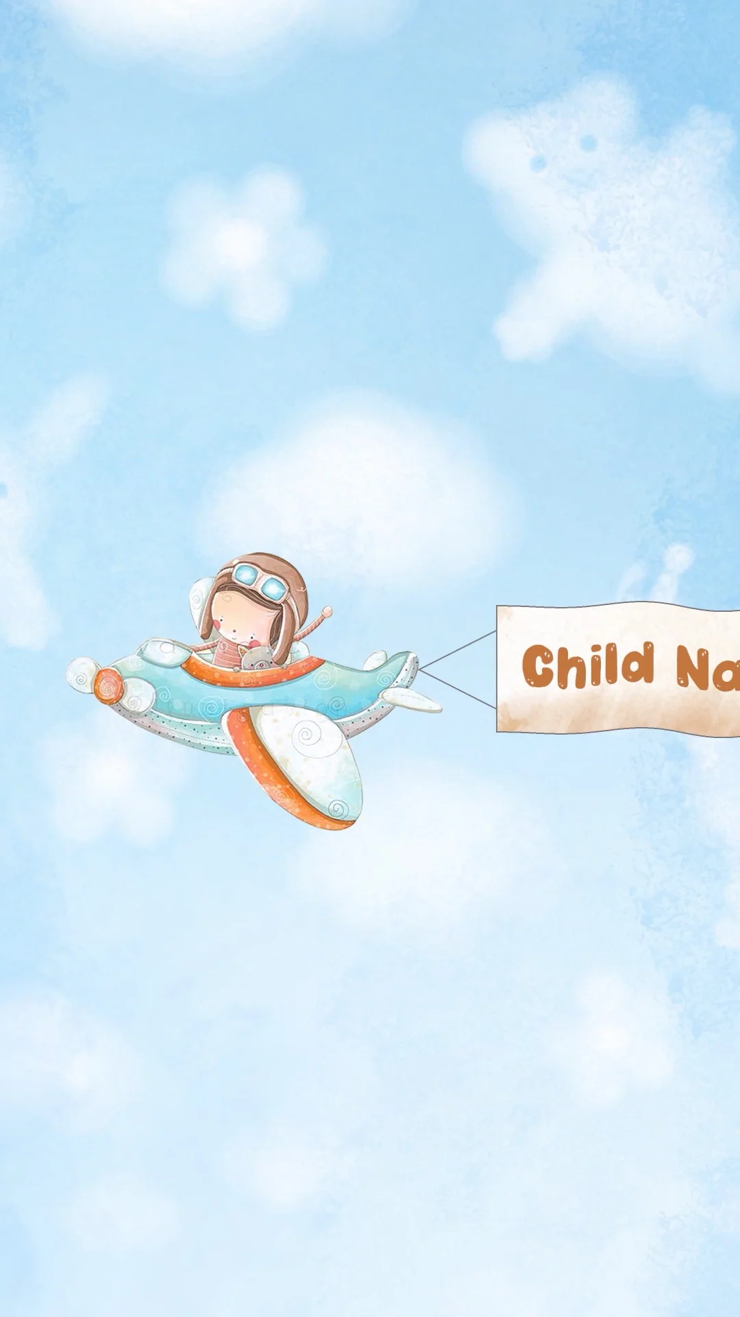 Sky Adventure Kids Birthday Invitation