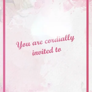 Blush Bloom Birthday Invitation
