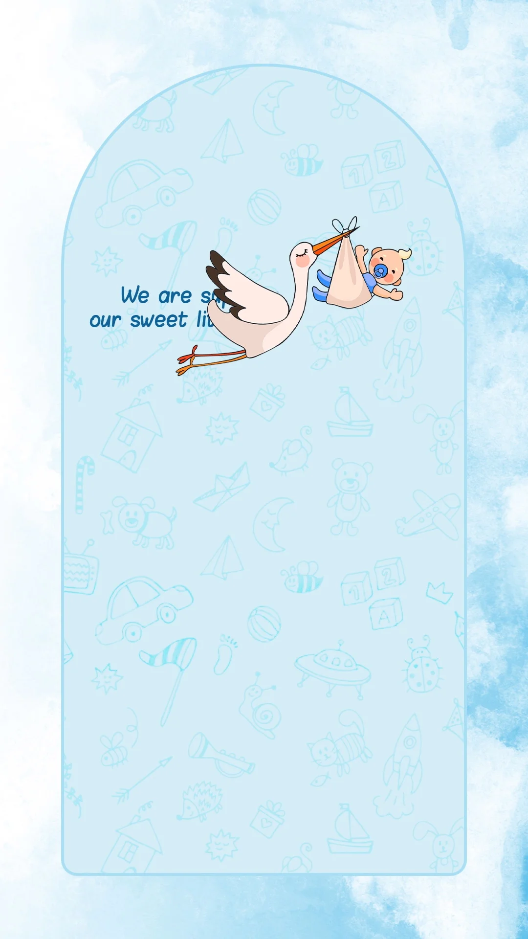 Sweet Little Arrival Baby Shower Invitation