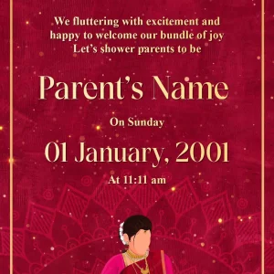 Royal Blessings Baby Shower Invitation
