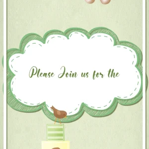 Little Cub Baby Shower Invitation