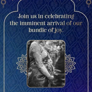 Imperial Mandala Baby Shower Invitation