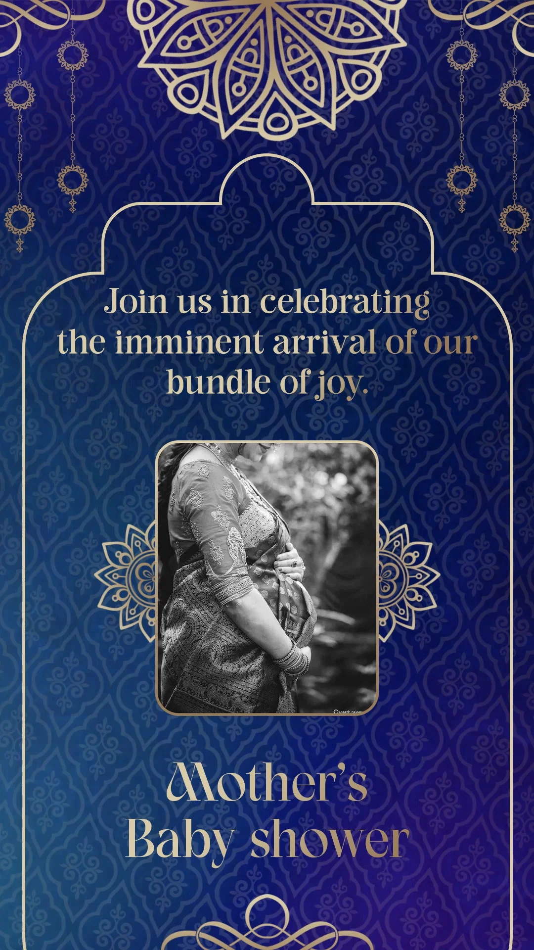 Imperial Mandala Baby Shower Invitation