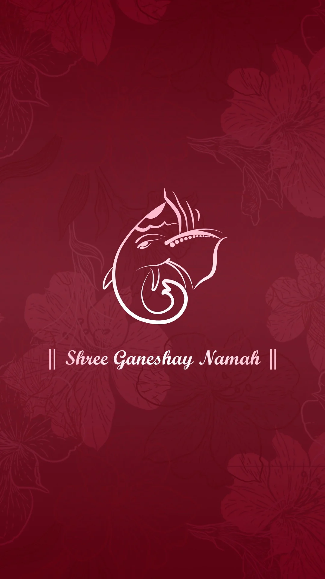 Crimson Blossom Engagement Invite