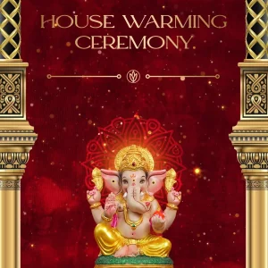 Royal Crimson Housewarming Invitation