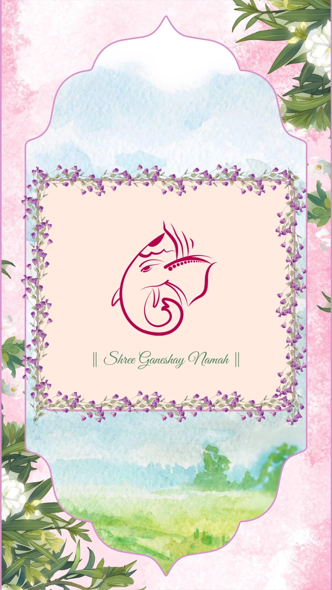Blossom Garden Wedding Invitation