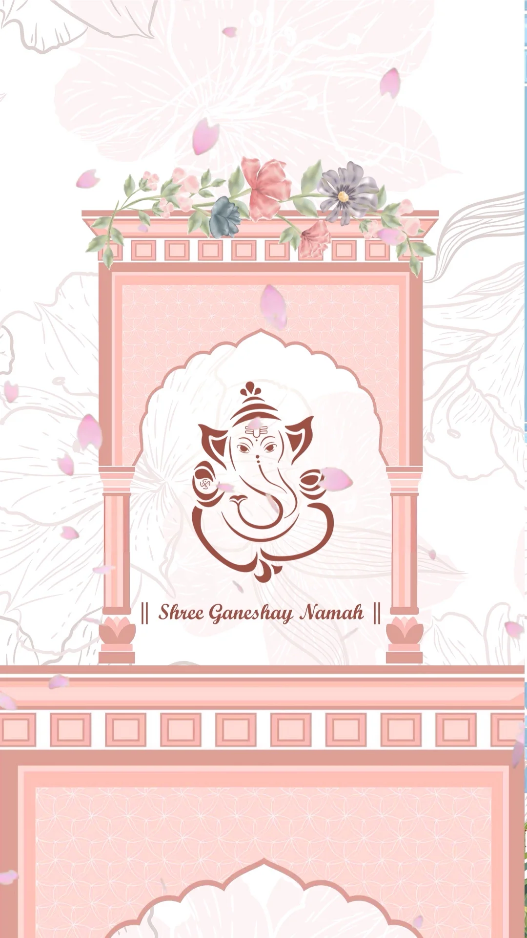 Pastel Palace Wedding Invitation