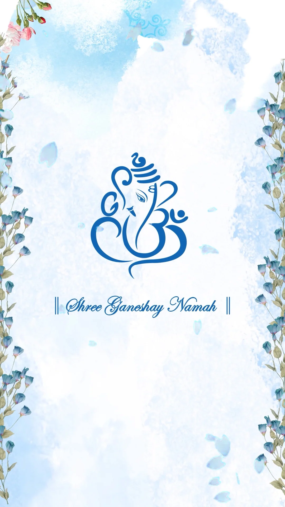 Serene Blossom Wedding Invitation